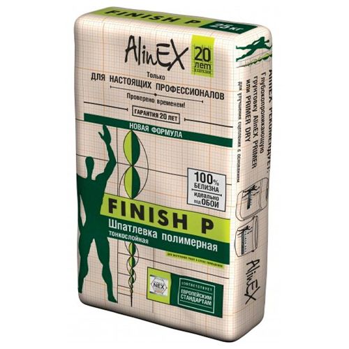 Шпатлевка чистовая финишная П (Alinex Finish) 25 кг